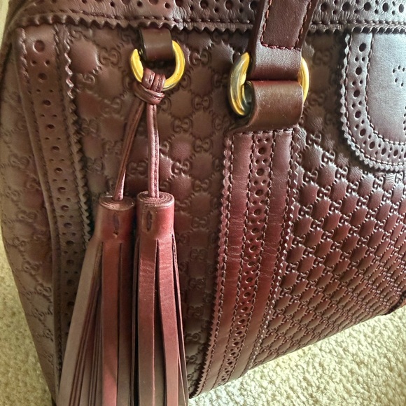 Authentic Gucci Duilio Brogue Boston Bag - Picture 4 of 11